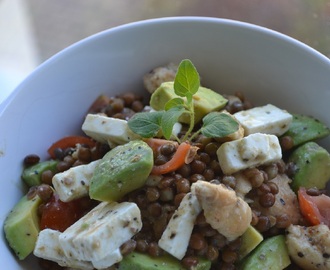 Kycklingsallad med avocado och lime