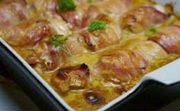 Kyckling rullader med bacon