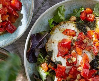 Grillad rotselleri med mozzarella och paprika... | Allt om Mat