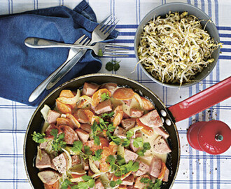 Thai stroganoff med grön curry