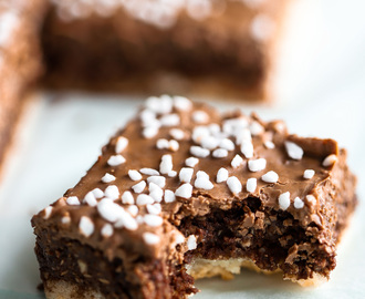 Chokladbollsbiskvier i långpanna