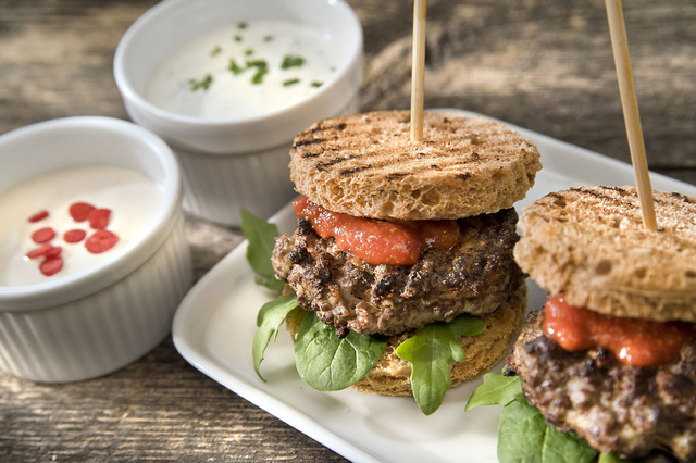 Minihamburgare med Quorn Färs