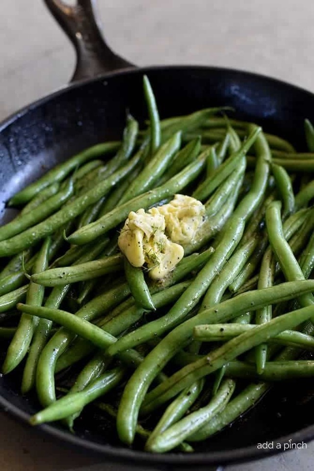 Skillet Green Beans with Dill Herbed Butter