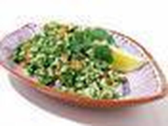 Buffé "meze"/ Tabbouleh med aprikoser