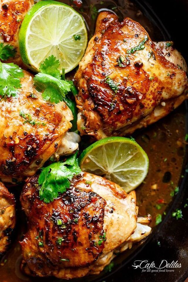 Crispy Cilantro Lime Chicken is juicy on the inside, golden and crisp on the outside, cooked in mouth waterin… | Lime chicken recipes, Poultry recipes, Lime chicken