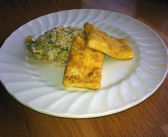 Currystekt tofu med krämig grönsaksbulgur