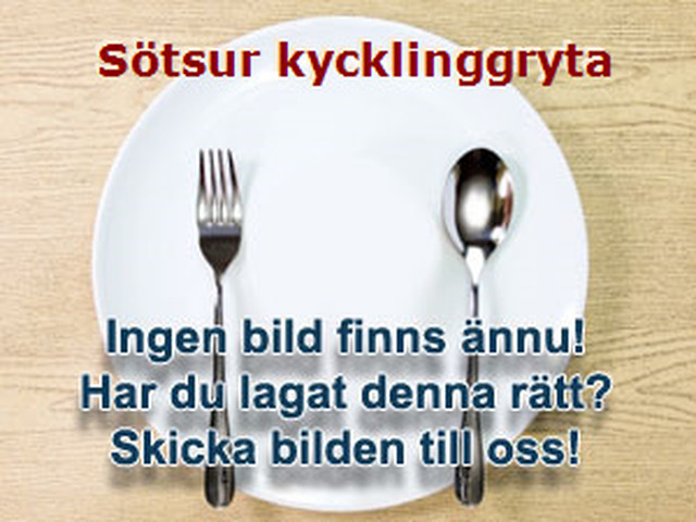 Sötsur kycklinggryta