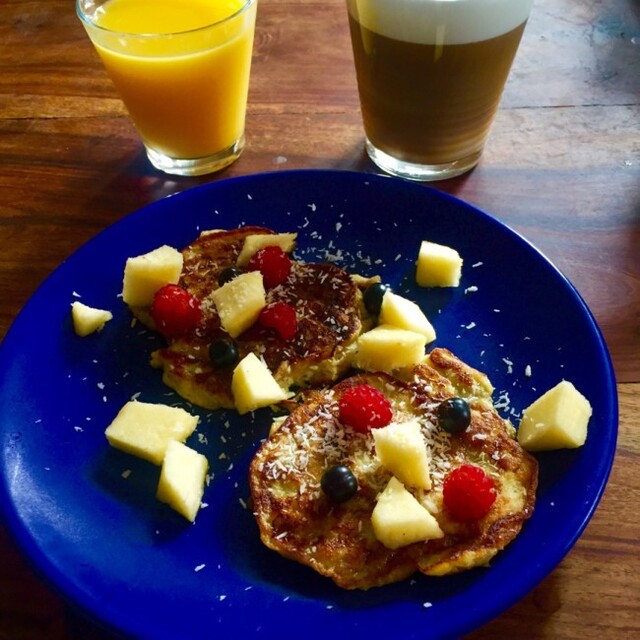 Bananpannkakor med doft av kokos