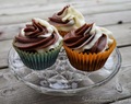 Chokladcupcakes med dubbel frosting