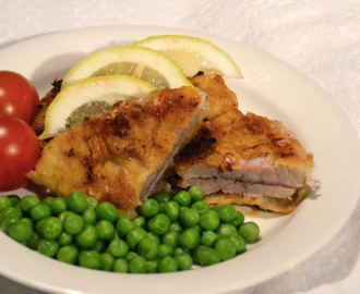 Skinkschnitzel med serranoskinka & ost