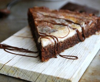 Glutenfri brownie med mascarponefyllning