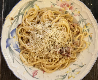 Pasta Carbonara på originalvis