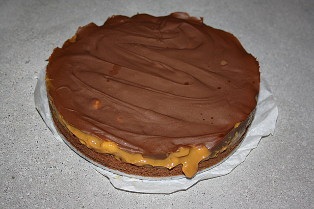 Snickerskladdkaka