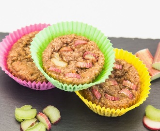 Rhubarb Banana Muffins