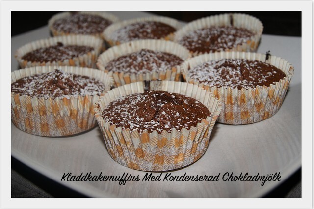 Kladdkakemuffins Med Kondenserad Chokladmjölk