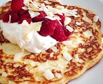 LCHF Kesopannkaka / Cottagecheese pancake