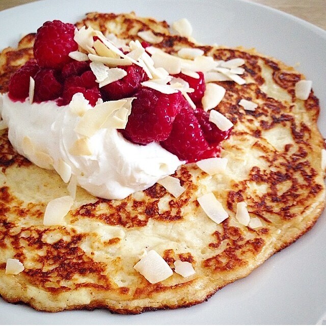 LCHF Kesopannkaka / Cottagecheese pancake