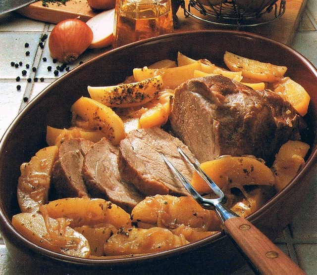 Stek med buljongpotatis