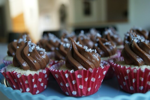 Mincupcakes med nutellafrosting