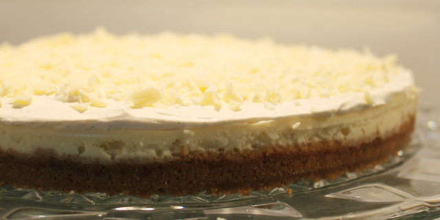 Vit chokladcheescake