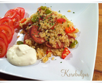 God korvgryta med bulgur