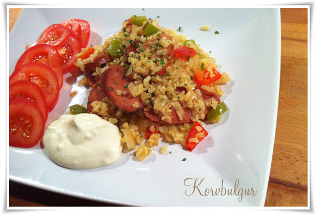 God korvgryta med bulgur