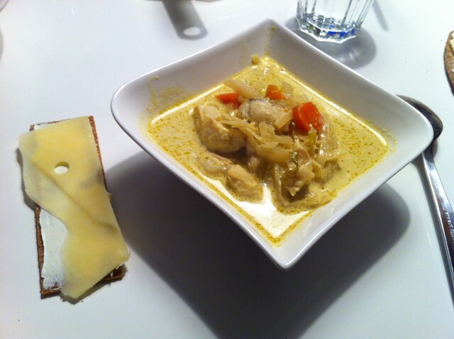 Curry & Torsk-soppa.