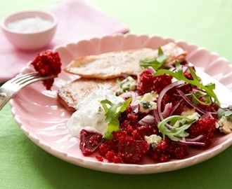 Quinoa med rödbetor och kyckling