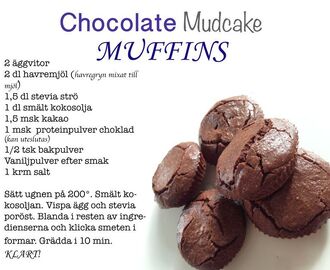 Chocolate mudcake muffins