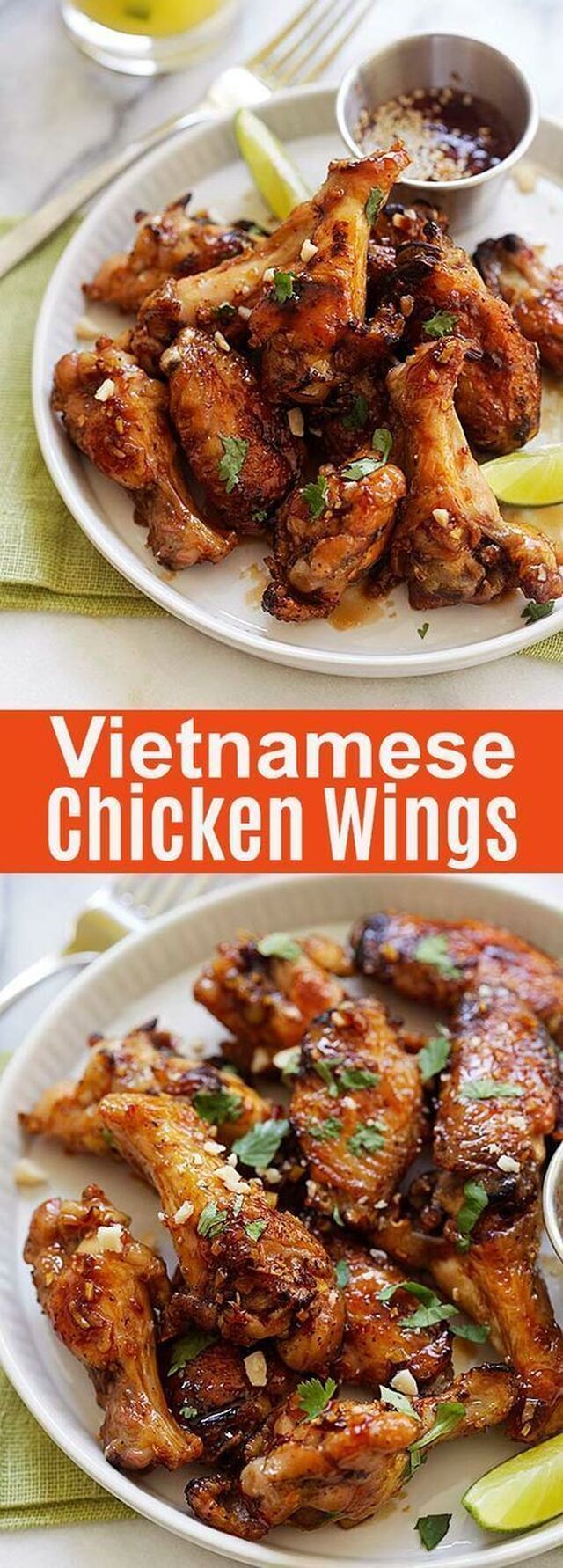 Vietnamese Chicken Wings - the best chicken wings ever with Vietnamese seasonings. 5 ingredients … | Chicken wing recipes, Best chicken wing recipe, Chicken recipes