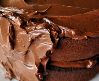 Chokladtårta med kaffe och mintchoklad