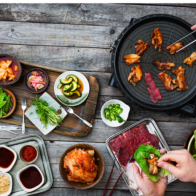 Koreansk grill med smakrika tillbehör