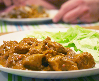 Indisk vindaloo med kyckling