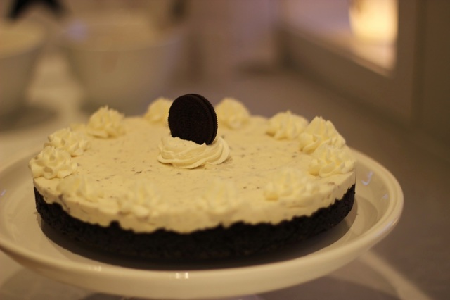Oreo chocolate chip cheesecake och välkommen april