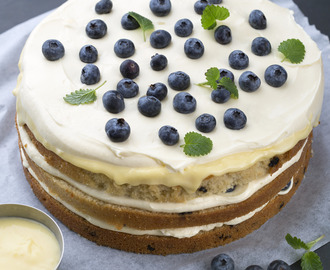 Blueberry open layercake