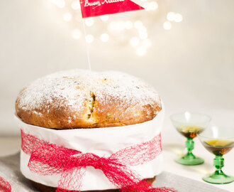 Panettone – italiensk julkaka med syltad apelsin, citron och russin