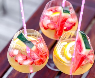 Fredagsdrinken: Vit somrig Sangria (mindre socker)