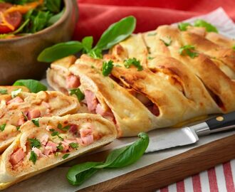 Pizza Stromboli med skinka – recept