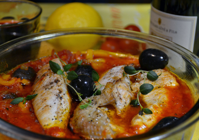 Kyckling som i Provence med tomater & oliver