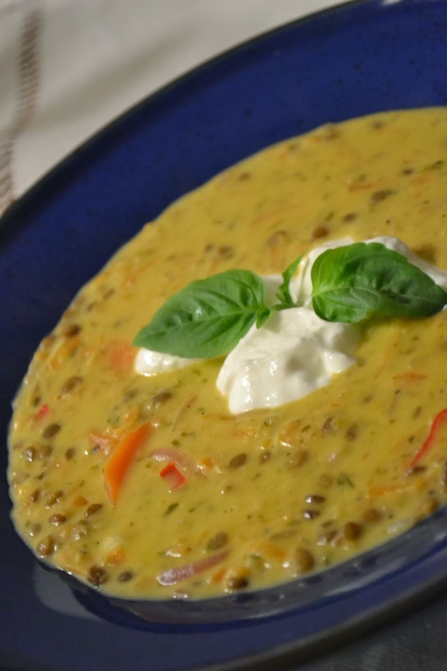 Veckans vegetariska: Grön linssoppa med kokos och lime