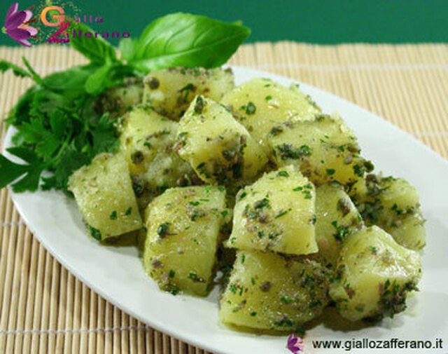 Italiensk grön potatissallad