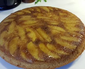 Upside down apple cake/Upp och nervänd äppelkaka