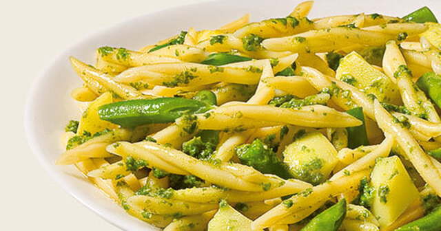 Trofie al Pesto alla Penovese med potatis och haricot verts