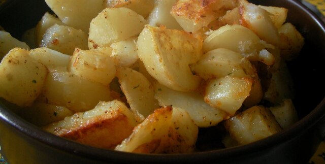 Råstekt potatis med ny krydda