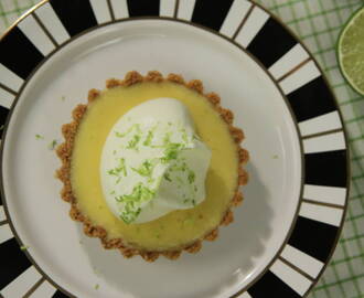 Key lime pie med vispad grädde