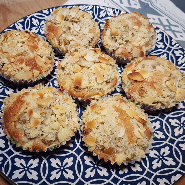 Recept på Änglarnas cupcakes (muffins med rabarber)