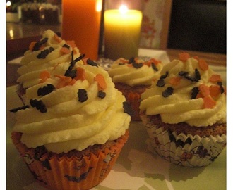 Halloween cupcake´s med Marabou Vinter Vit