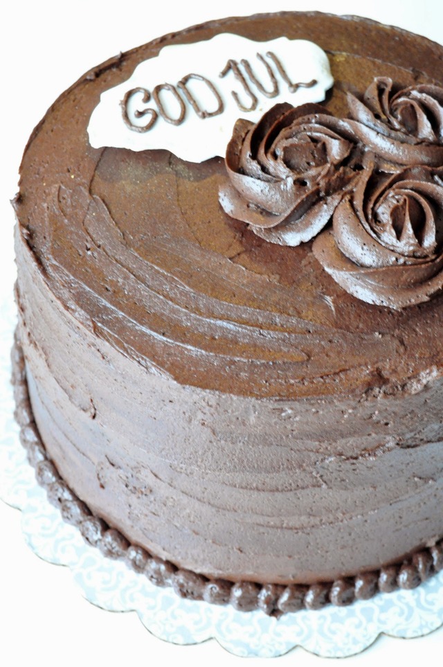 Glutenfri sjokoladekake med sjokolademousse