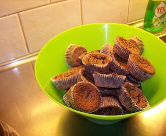 Kladdiga chokladmuffins