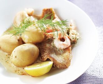 Stekt strömming med krämig purjo